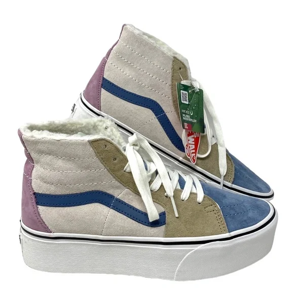 Vans Shoes Vans Sk8hi Tapered Platform Sherpa Multi Suede